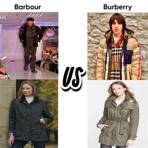 barbour burberry|burberry vs barbour coat.